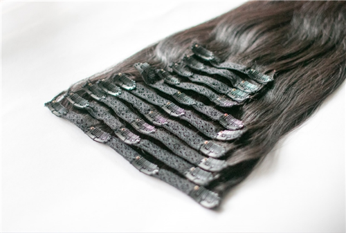 NATURAL STRAIGHT 14" CLIP-INS