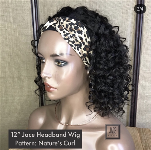!!SOLD!! - INSTOCK: 12" NATURE'S CURL HEADBAND WIG