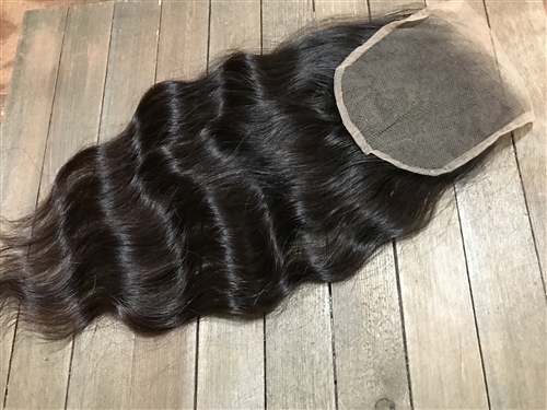 !!SOLD!!- RUSSIAN FEDE WAVY 6x5.5", 14" EXT. CLOSURE (Beautiful Ombre)!