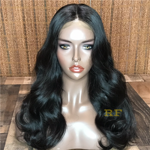 16", 18" or 20"-  RAW 'VANESSA':  EXTENDED CLOSURE WIG